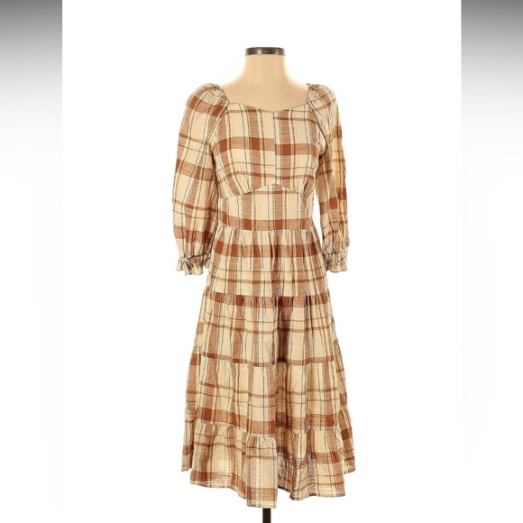 NWT Ivy City Co Plaid Dress - Picture 1 of 2